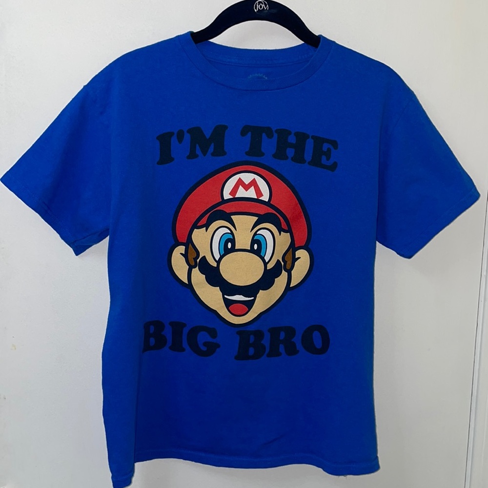Mario Brothers Cotton T-Shirt Large EUC